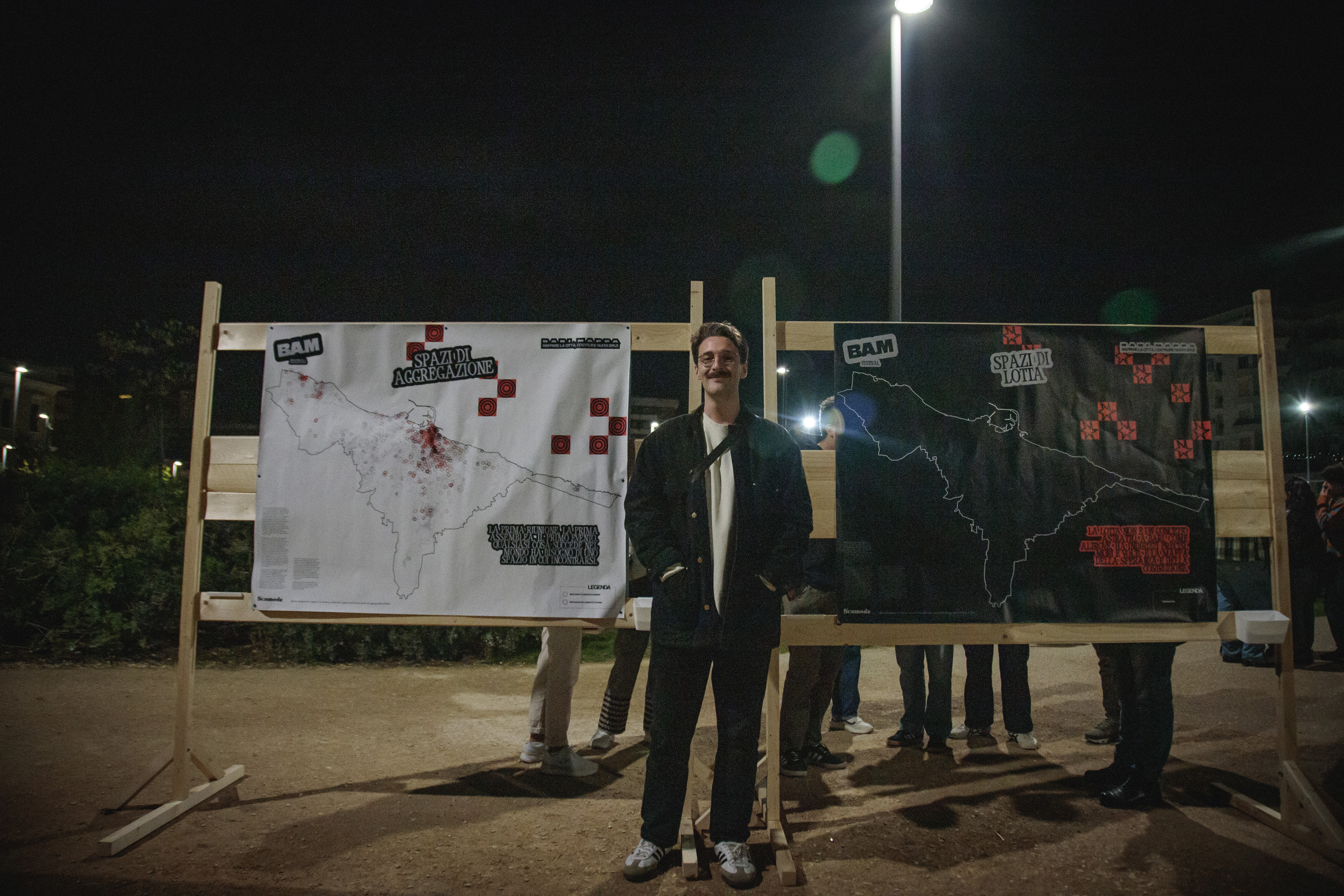 Me with the maps prints